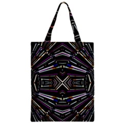 Dark Ethnic Sharp Bold Pattern Zipper Classic Tote Bag by dflcprints