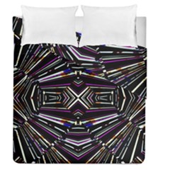 Dark Ethnic Sharp Bold Pattern Duvet Cover Double Side (queen Size) by dflcprints