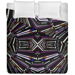 Dark Ethnic Sharp Bold Pattern Duvet Cover Double Side (california King Size) by dflcprints