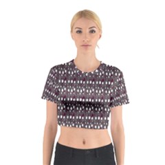 Circles Dots Background Texture Cotton Crop Top