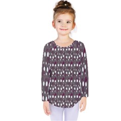 Circles Dots Background Texture Kids  Long Sleeve Tee