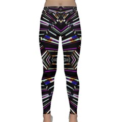 Dark Ethnic Sharp Bold Pattern Classic Yoga Leggings by dflcprintsclothing