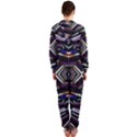 Dark Ethnic Sharp Bold Pattern Hooded Jumpsuit (Ladies)  View2