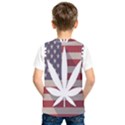 Flag American Star Blue Line White Red Marijuana Leaf Kids  SportsWear View2