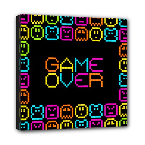 Game Face Mask Sign Mini Canvas 8  X 8  by Mariart