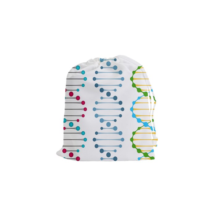 Genetic Dna Blood Flow Cells Drawstring Pouches (Small) 