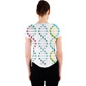 Genetic Dna Blood Flow Cells Crew Neck Crop Top View2