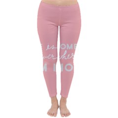 Home Love Mom Sexy Pink Classic Winter Leggings by Mariart