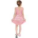 Home Love Mom Sexy Pink Kids  Sleeveless Dress View2