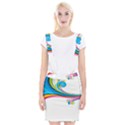 Colored Lines Rainbow Braces Suspender Skirt View1