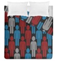 Human Man People Red Blue Grey Black Duvet Cover Double Side (Queen Size) View1