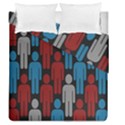 Human Man People Red Blue Grey Black Duvet Cover Double Side (Queen Size) View2