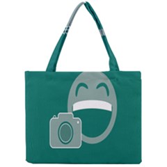 Laughs Funny Photo Contest Smile Face Mask Mini Tote Bag by Mariart