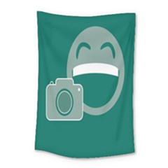 Laughs Funny Photo Contest Smile Face Mask Small Tapestry by Mariart