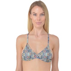 Deco Heritage Mix Reversible Tri Bikini Top by Mariart