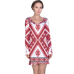 Fabric Aztec Long Sleeve Nightdress by Mariart