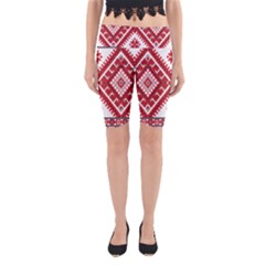 Fabric Aztec Yoga Cropped Leggings by Mariart