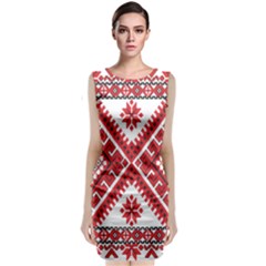 Fabric Aztec Sleeveless Velvet Midi Dress by Mariart