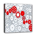 Iron Chain White Red Mini Canvas 8  x 8  View1