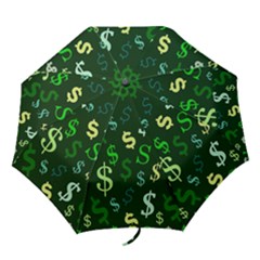 Money Us Dollar Green Folding Umbrellas by Mariart