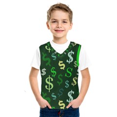 Money Us Dollar Green Kids  SportsWear