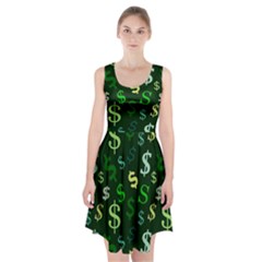 Money Us Dollar Green Racerback Midi Dress by Mariart