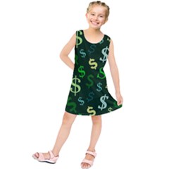 Money Us Dollar Green Kids  Tunic Dress by Mariart