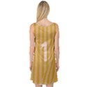 Number 1 Line Vertical Yellow Pink Orange Wave Chevron Sleeveless Satin Nightdress View2