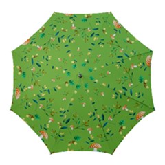 Mushrooms Flower Leaf Tulip Golf Umbrellas