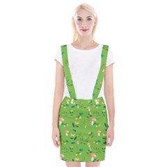 Mushrooms Flower Leaf Tulip Braces Suspender Skirt