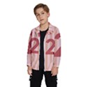 Number 2 Line Vertical Red Pink Wave Chevron Wind Breaker (Kids) View2