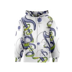 Notes Musical Elements Kids  Zipper Hoodie by Mariart