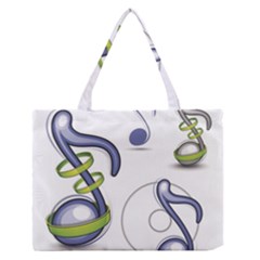 Notes Musical Elements Medium Zipper Tote Bag by Mariart