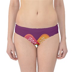 Plaster Scratch Sore Polka Line Purple Yellow Hipster Bikini Bottoms by Mariart