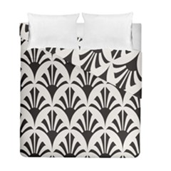 Parade Art Deco Style Neutral Vinyl Duvet Cover Double Side (full/ Double Size) by Mariart