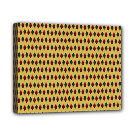 Points Cells Paint Texture Plaid Triangle Polka Canvas 10  X 8  by Mariart