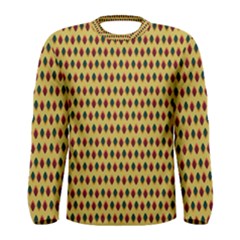 Points Cells Paint Texture Plaid Triangle Polka Men s Long Sleeve Tee by Mariart