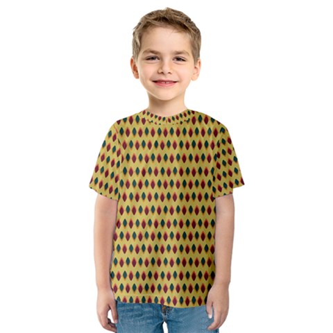 Points Cells Paint Texture Plaid Triangle Polka Kids  Sport Mesh Tee by Mariart