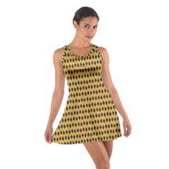 Points Cells Paint Texture Plaid Triangle Polka Cotton Racerback Dress by Mariart