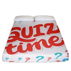 Question Mark Quiz Time Fitted Sheet (california King Size) by Mariart