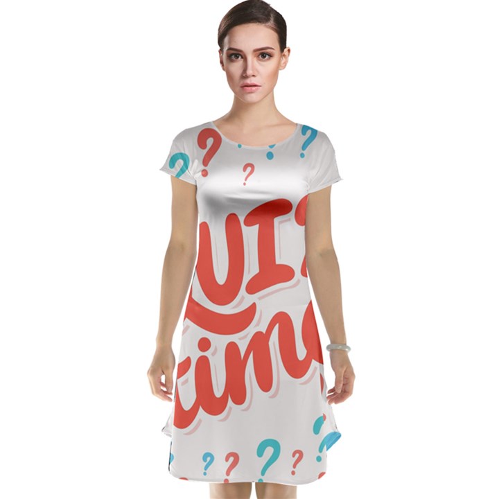 Question Mark Quiz Time Cap Sleeve Nightdress