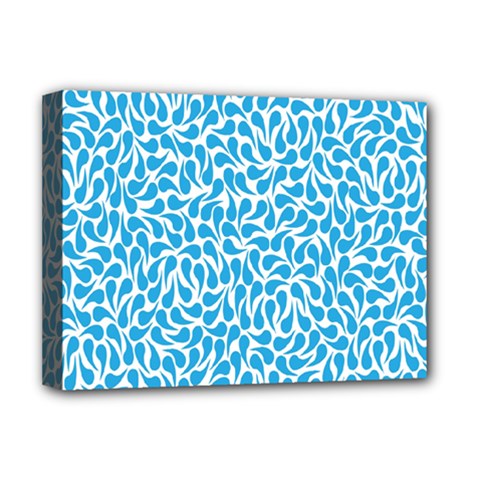 Pattern Blue Deluxe Canvas 16  X 12   by Mariart