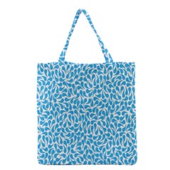 Pattern Blue Grocery Tote Bag by Mariart