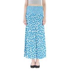 Pattern Blue Maxi Skirts by Mariart