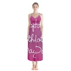 Valentine Happy Mothers Day Pink Heart Love Chiffon Maxi Dress