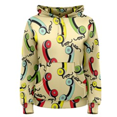 Telephone Cable Green Nyellow Red Blue Women s Pullover Hoodie by Mariart