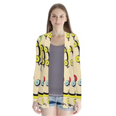 Telephone Cable Green Nyellow Red Blue Cardigans by Mariart