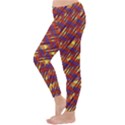 Linje Chevron Blue Yellow Brown Classic Winter Leggings View2