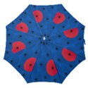 Pink Umbrella Red Blue Straight Umbrellas View1