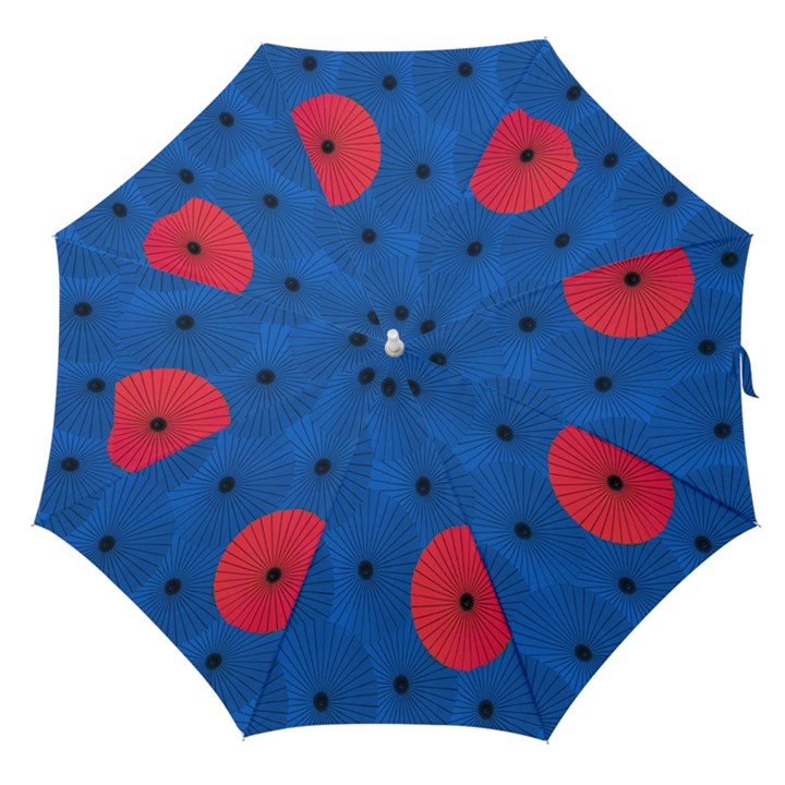 Pink Umbrella Red Blue Straight Umbrellas